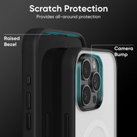 FLOLAB Surtect Tri-Fusion Magnetic for iPhone 16 Series Phone Case Black Frame Matte Translucent